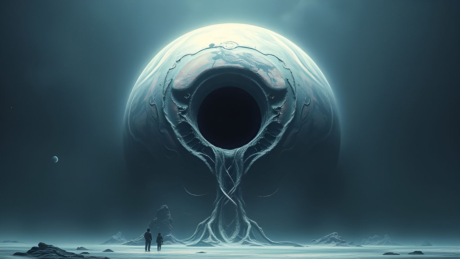 Imagine a small Tardissian parasitic planetoid feeding on a large T Class host. Inside the planetoid, an entire sentient...