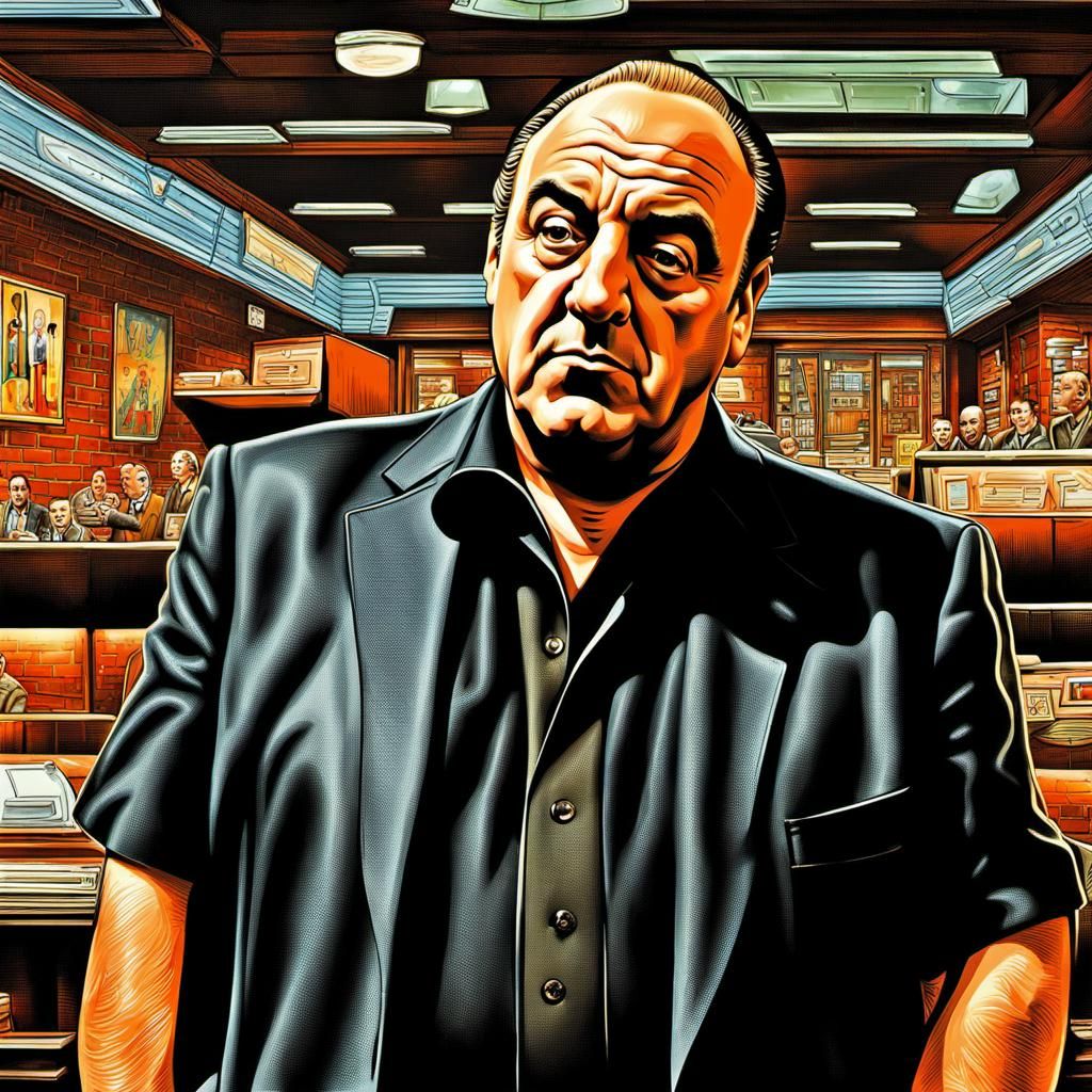 Tony Soprano in New Jersey: Hyperrealistic Retropunk
