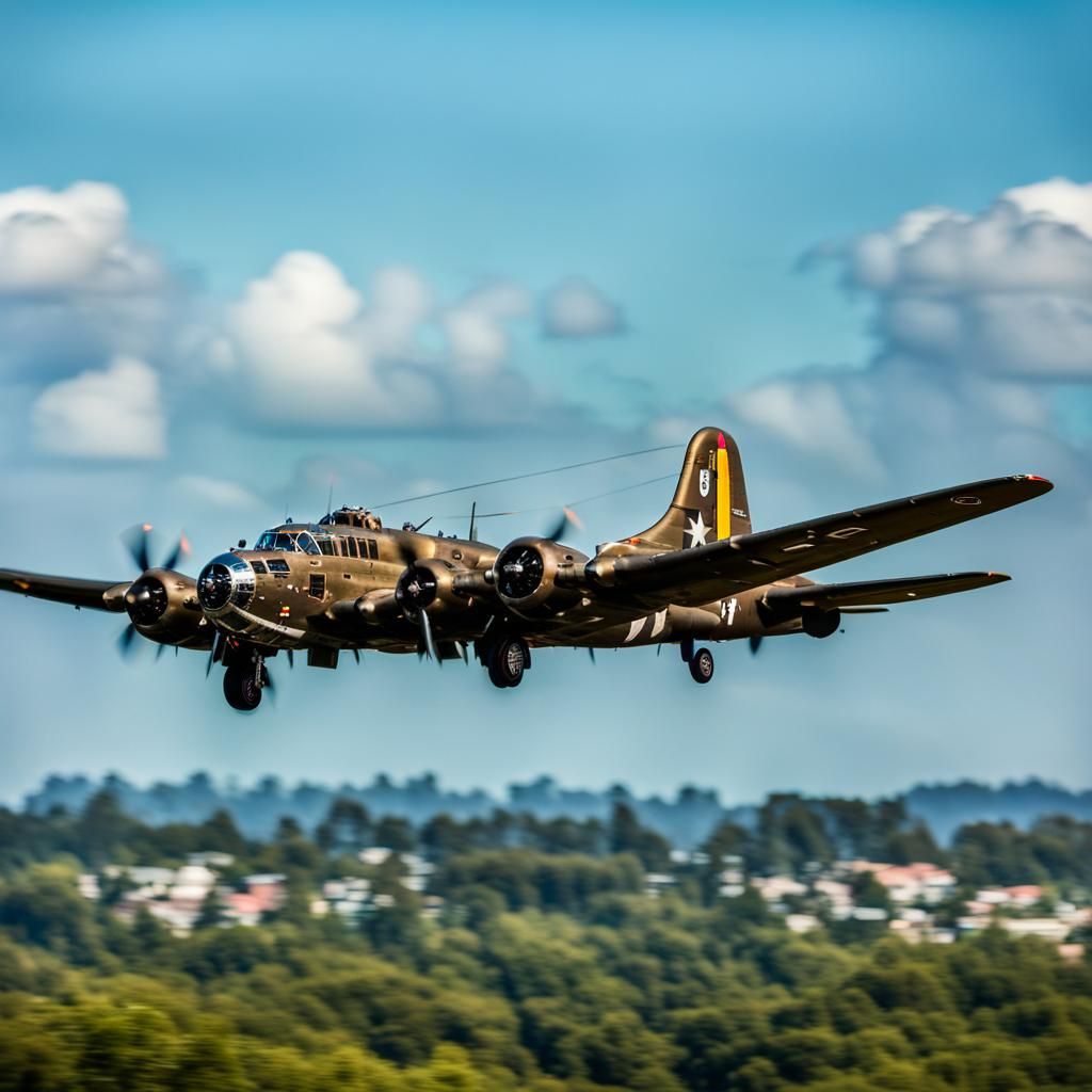 Boeing B-17 Flying Fortress in Natural Lighting