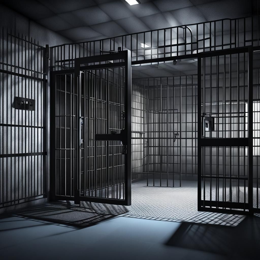 Detailed Jail Cell Concept Art in 4K