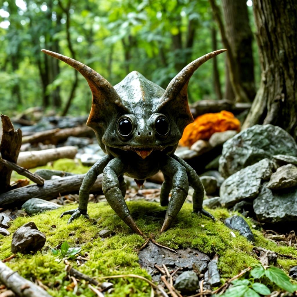 Polynomorph Creature in Natural Surroundings