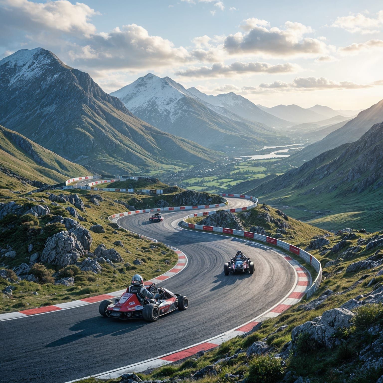 Snowdonia Go-Kart Track With Dramatic Elevation Changes
