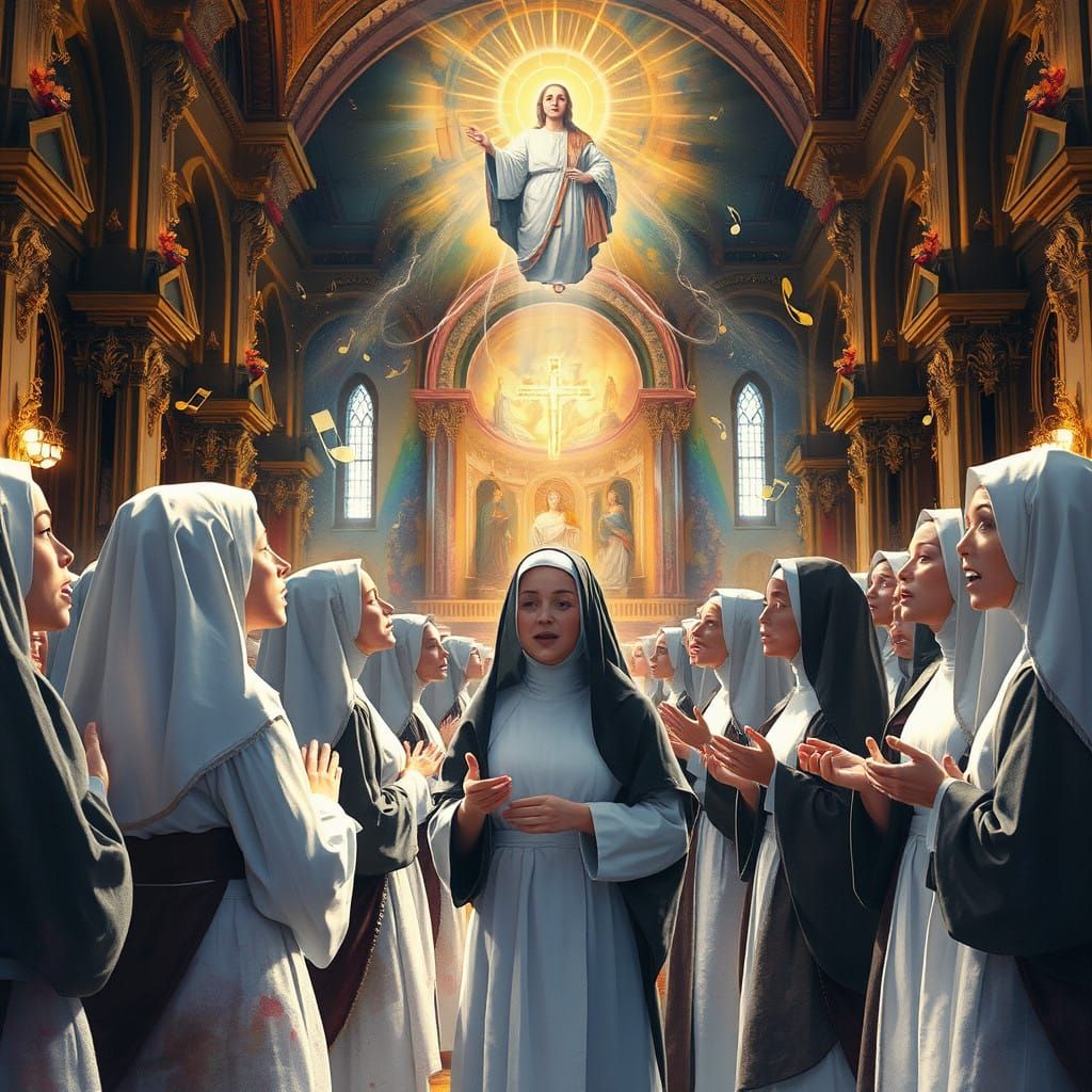 Sisters in Harmony: A Fantasy Chapel Scene