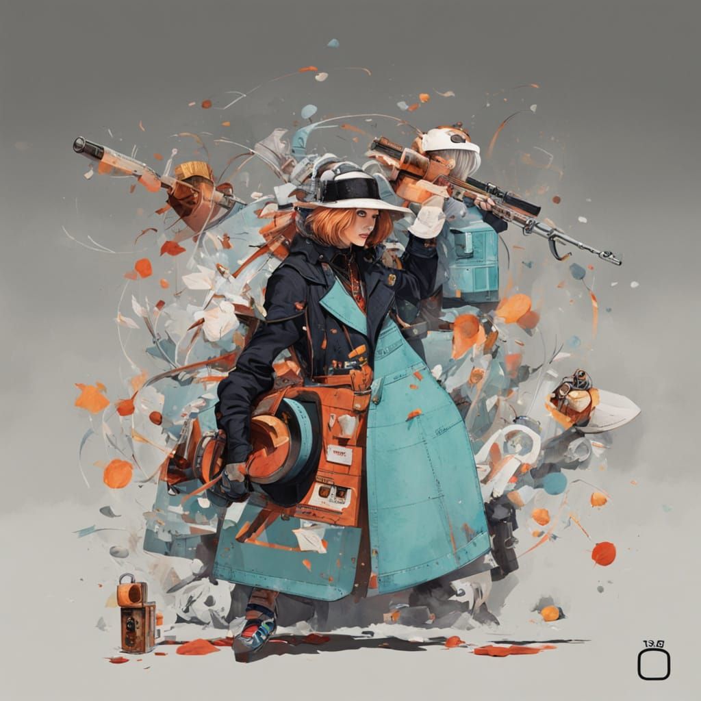 Woman in Various Styles: A Digital Art Exploration