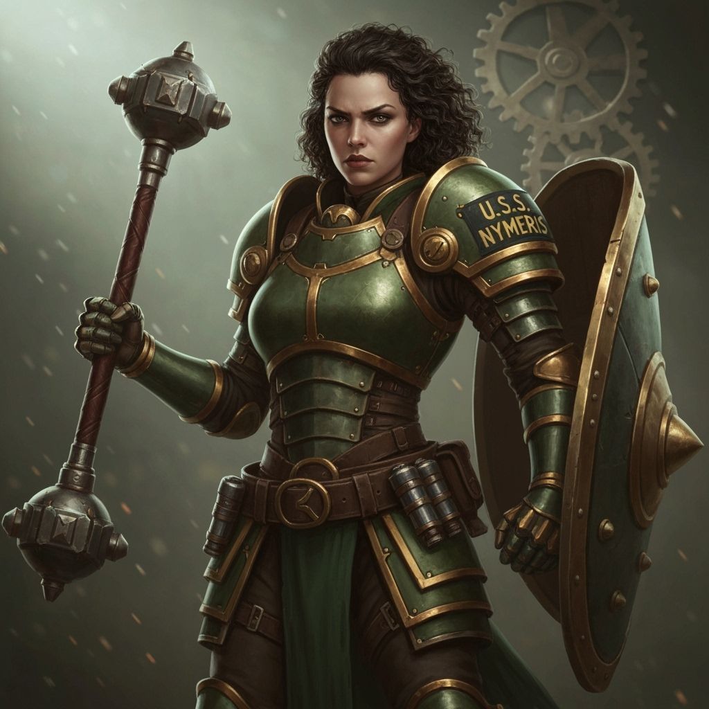 Steampunk Warrior Thalia in Detailed Armor