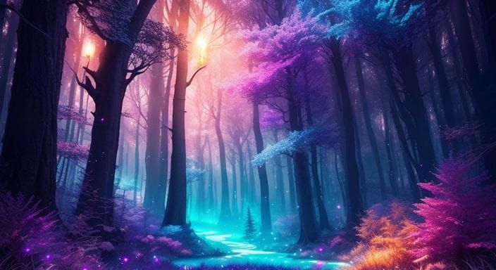 Abstract AI Art: Everbright