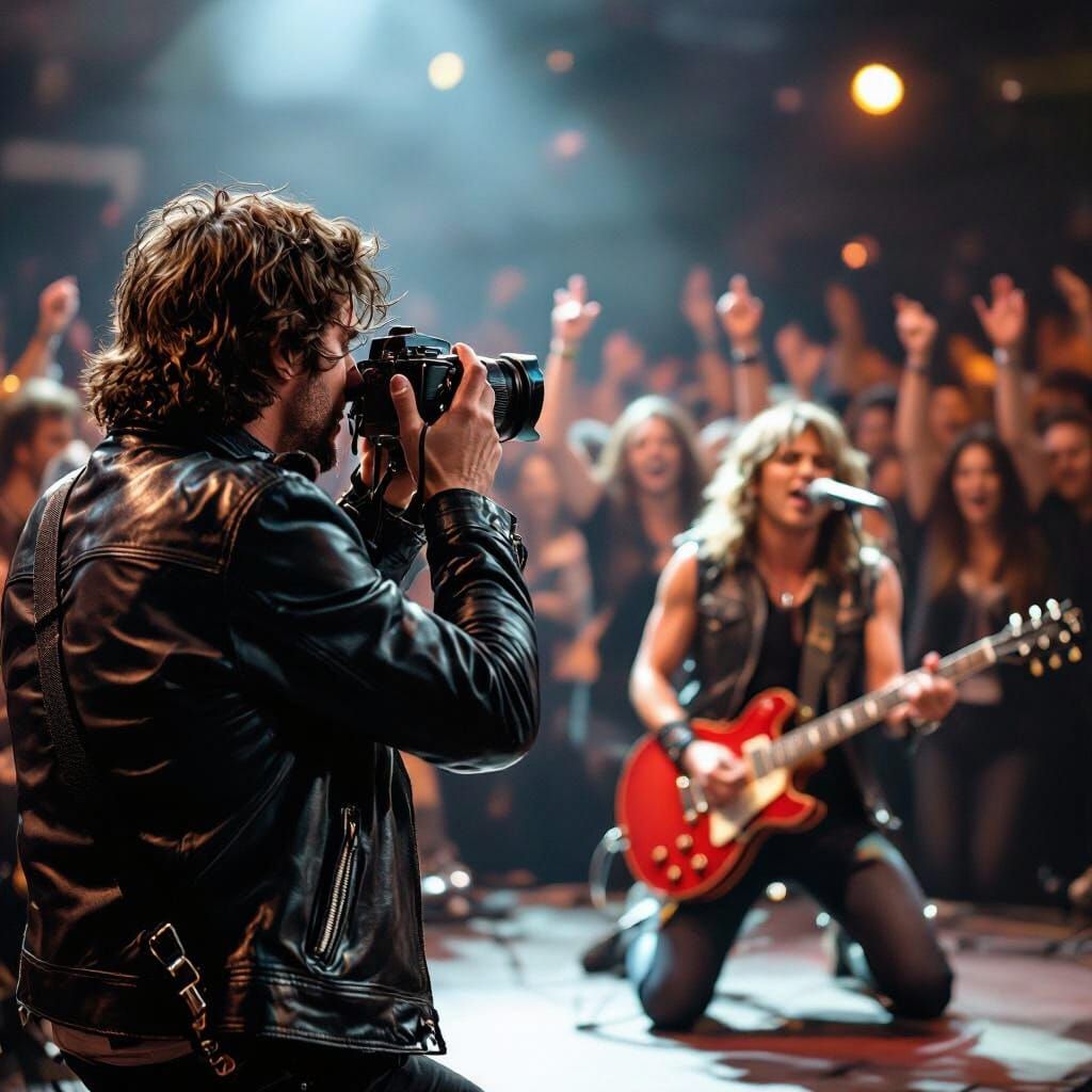Concert Photographer Captures Guitarist's Solo