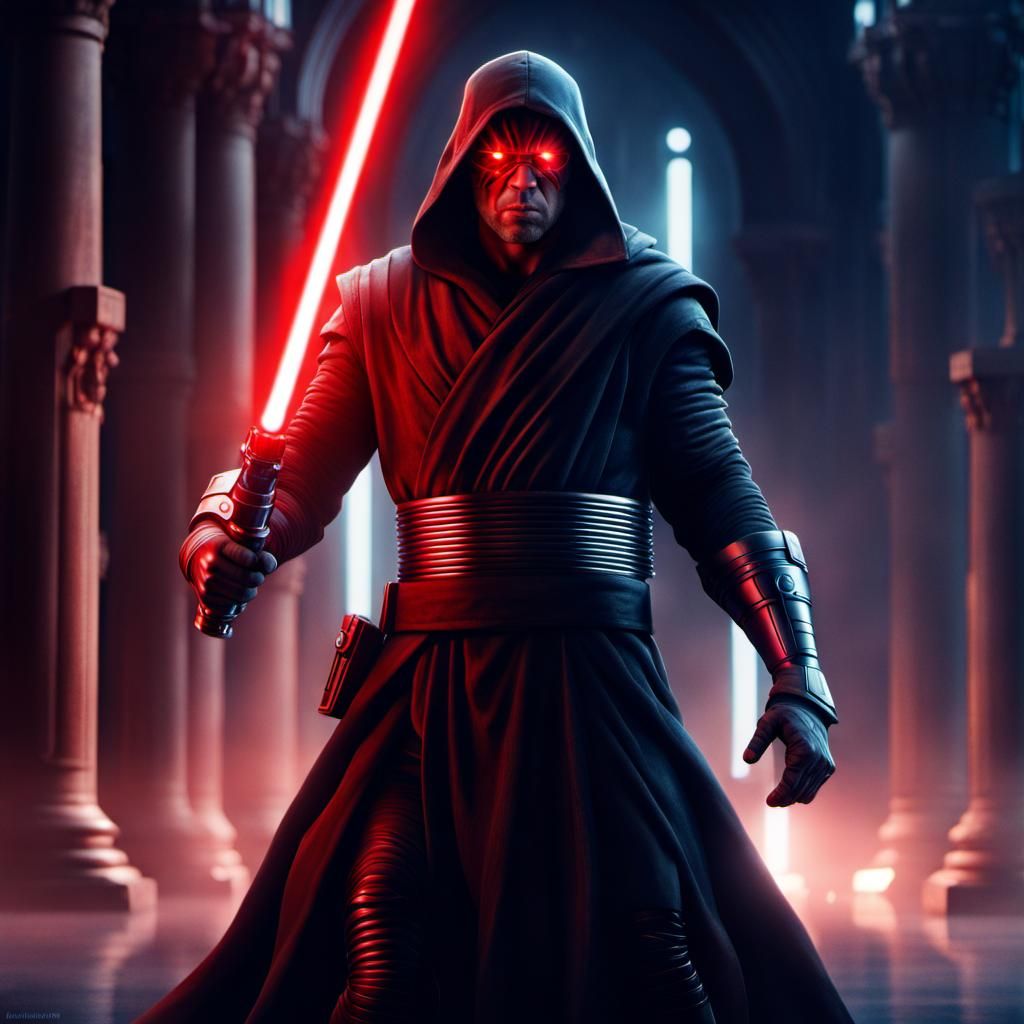 Cyclops as Sith Lord: A Star Wars Digital Painting