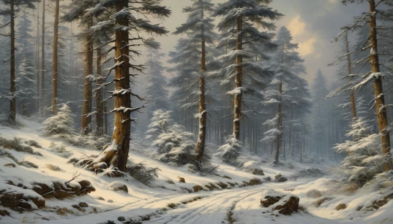 A cold winter landscape