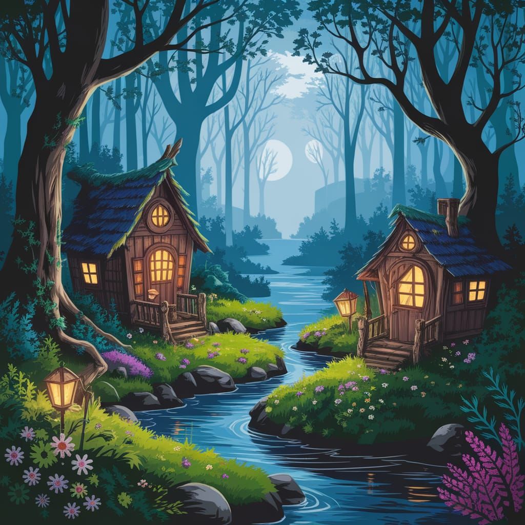 Mystical Treasures Discovered in a Whimsical Woodland