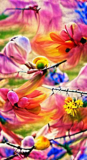 Colorful Abstract Spring Artwork