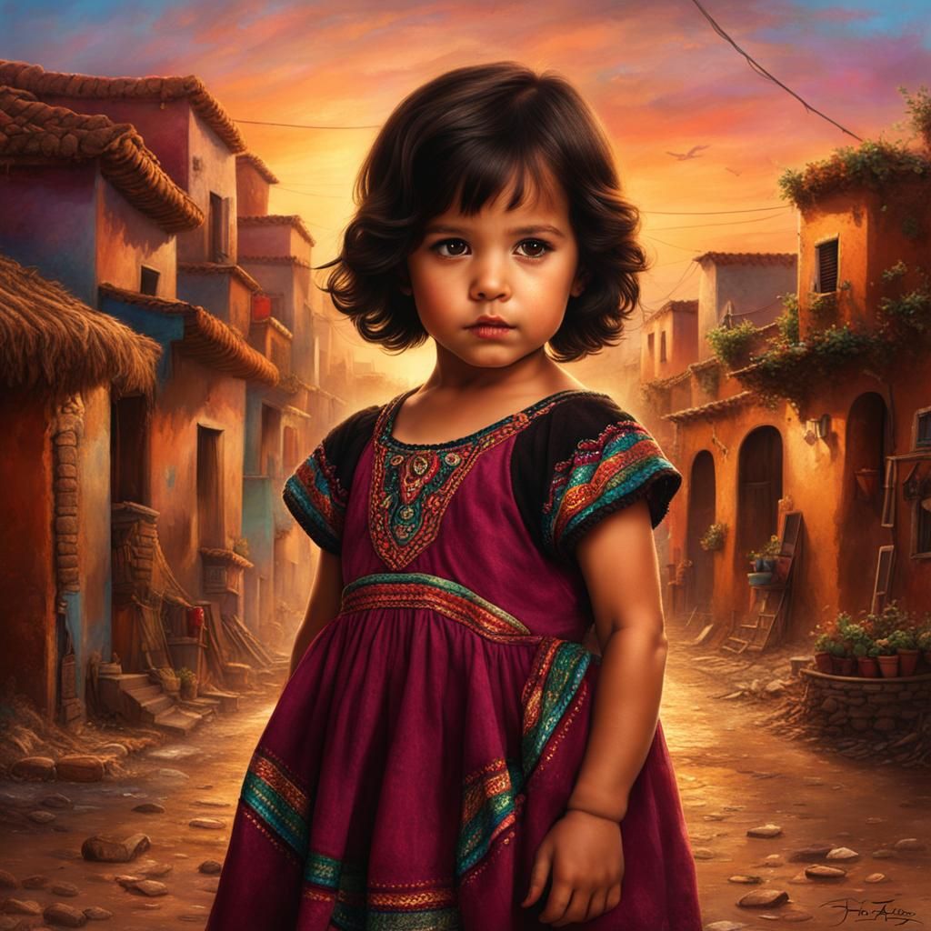 Mexican Girl on Fantasy Street