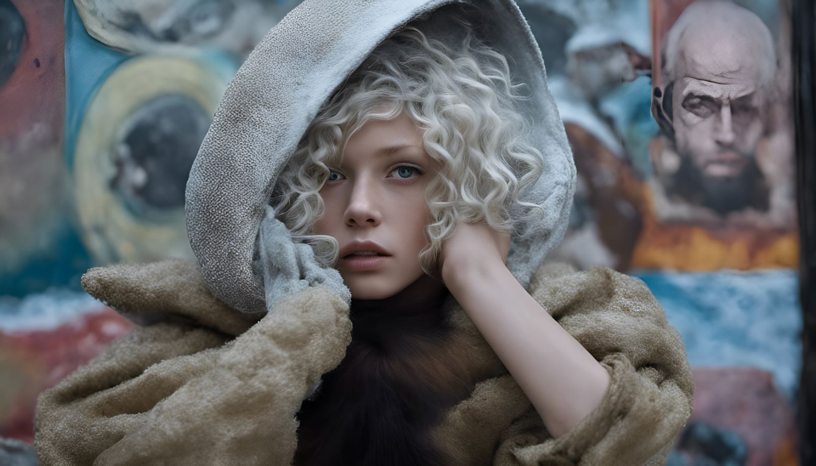 Emotional Alien People in Detailed Photorealistic Style