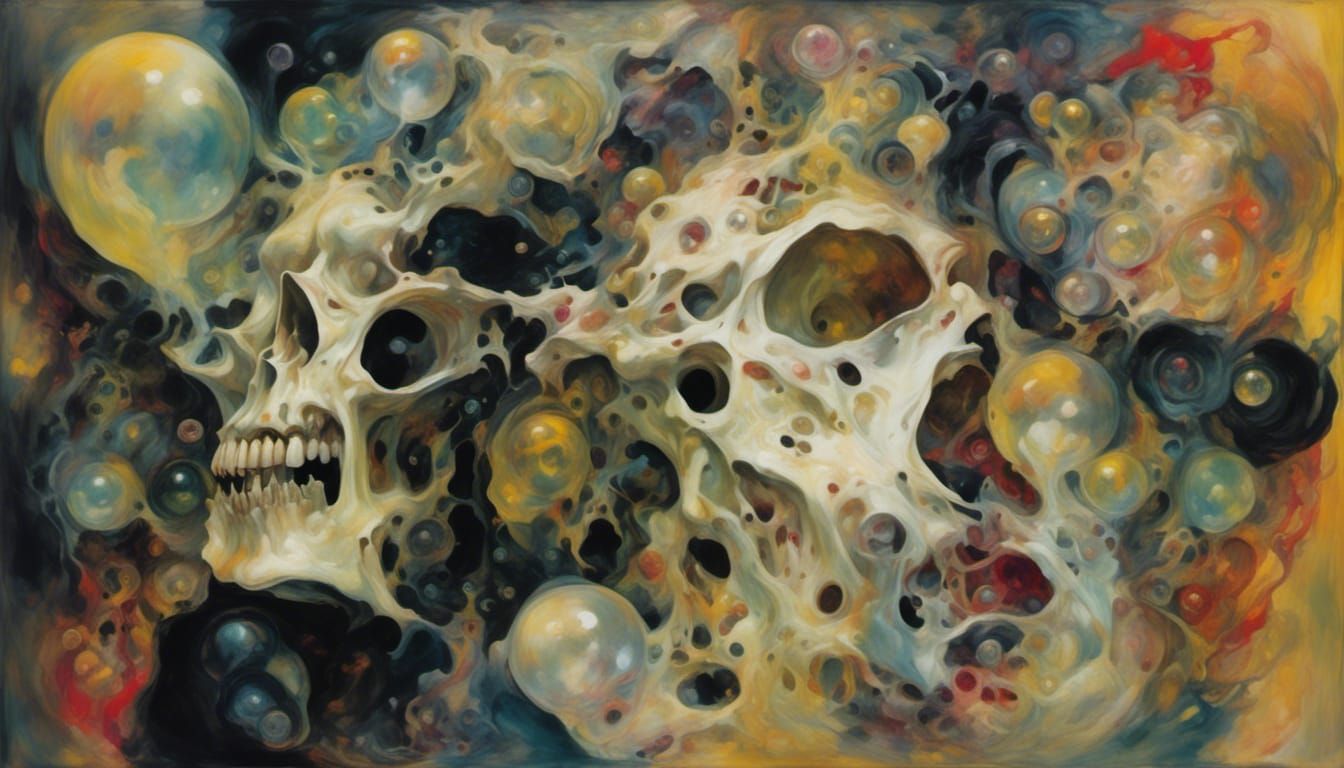 Abstract Flesh Abomination in Expressionist Style