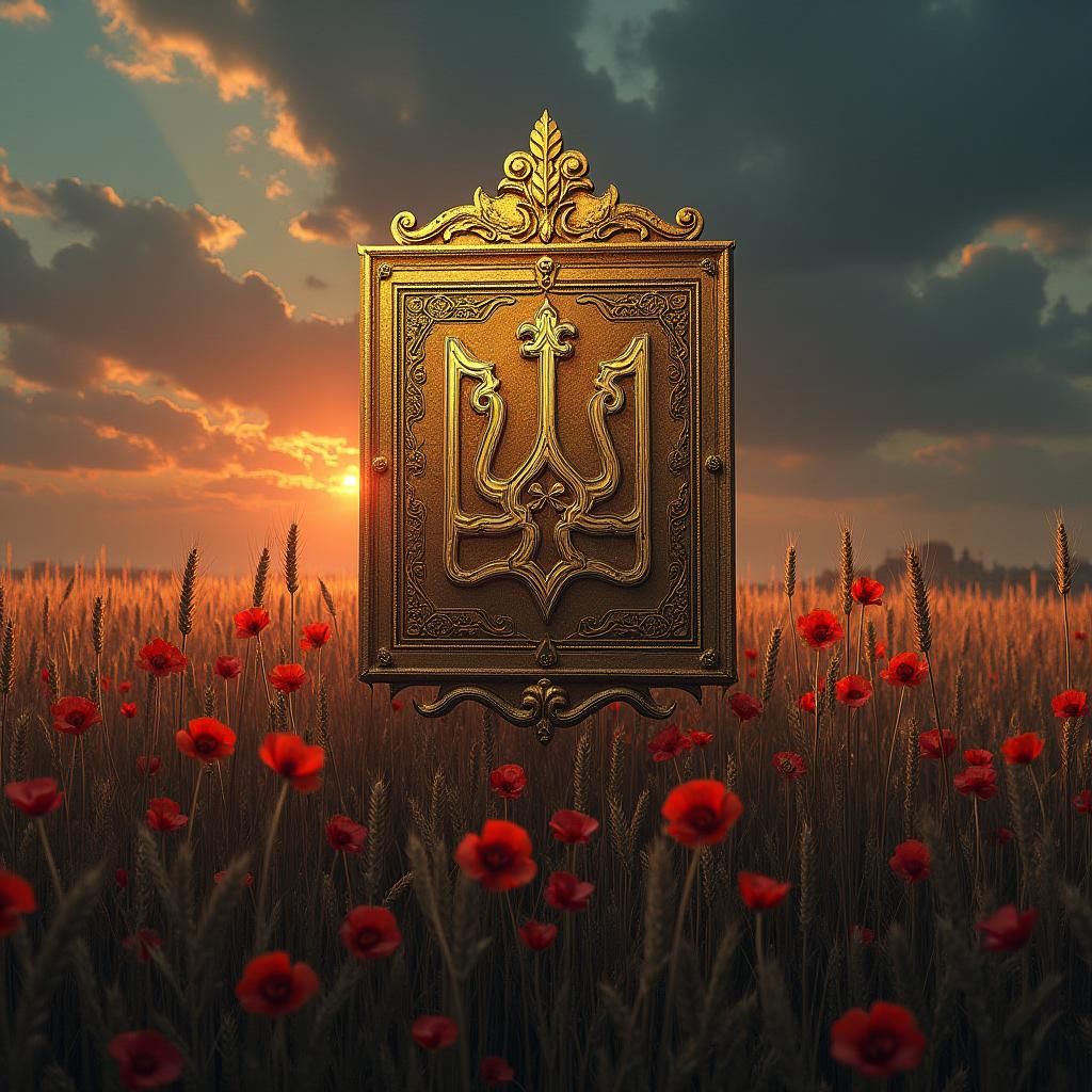 Stokolosivka Emblem Amidst War-Torn Ukraine in Dark Fantasy ...