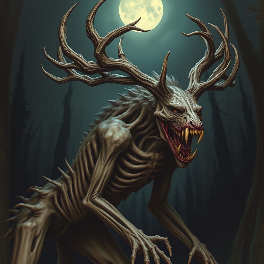 Haunted Wendigo Werewolf Unleashes Unrelenting Horror