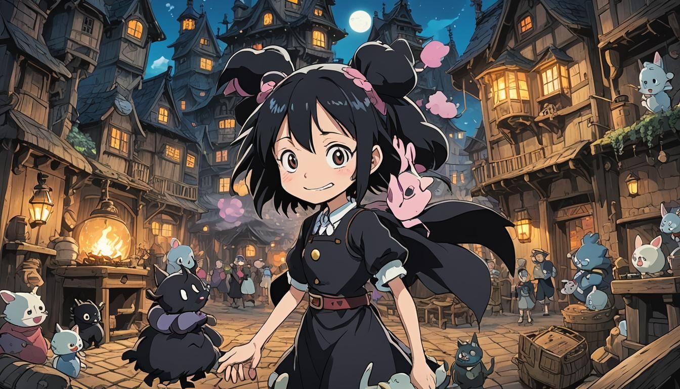 Kuromi at Howl's Moving Castle: Anime Manga