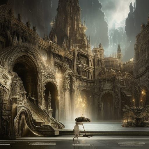 Epic Fallen Queen in Dramatic Digital Painting