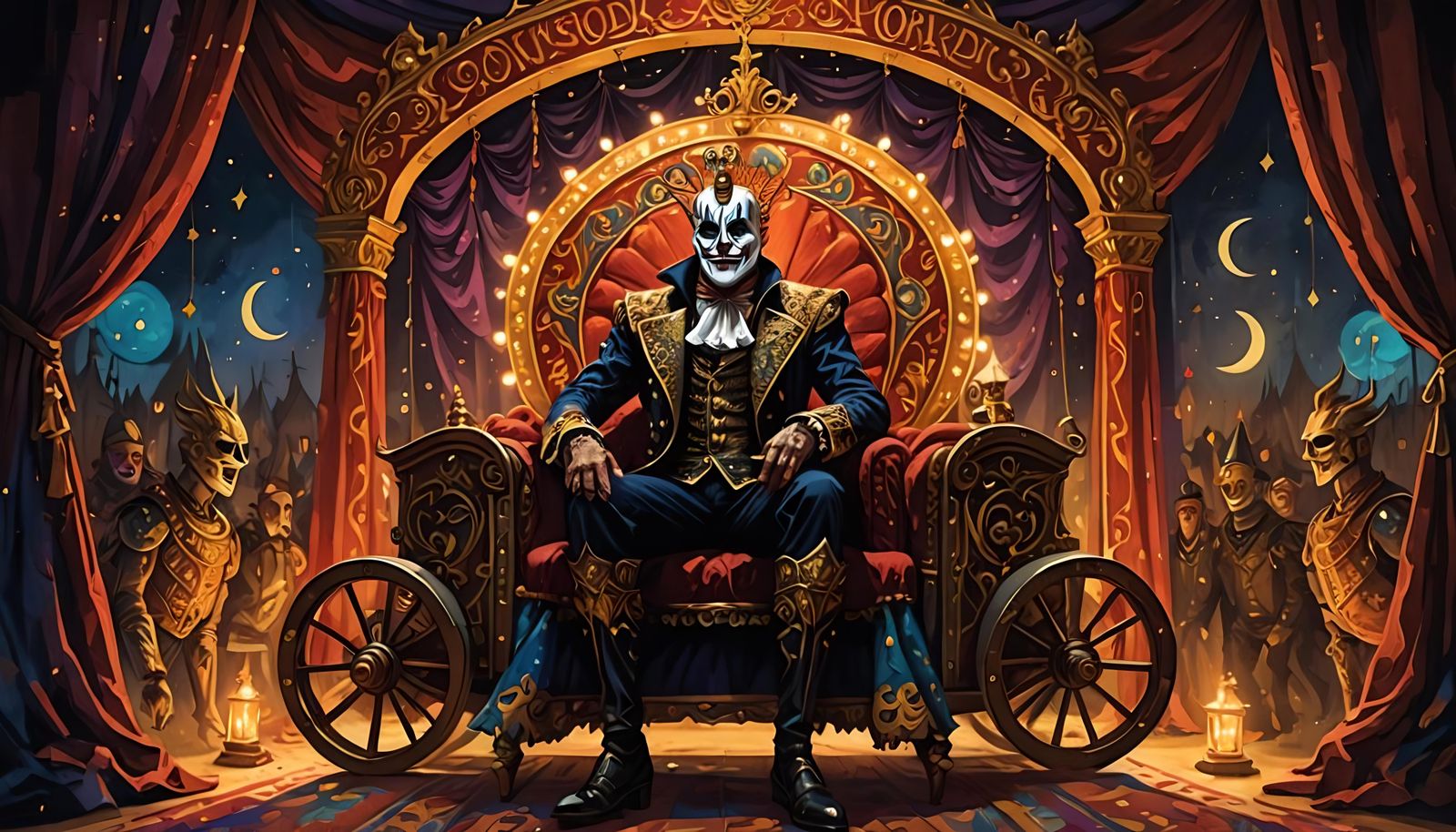 AI Interpretation of the Harlequin Figure