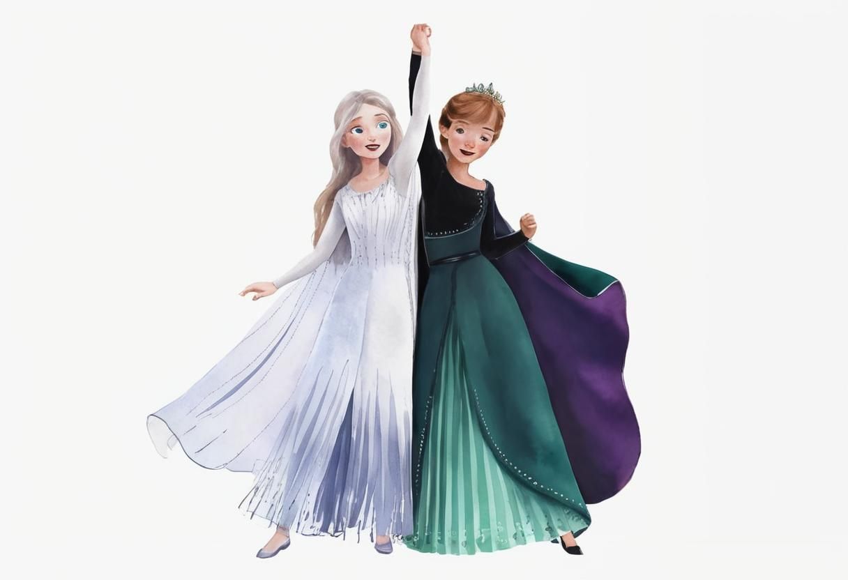 Cute Animals in Watercolor Painting with Pastel Colors