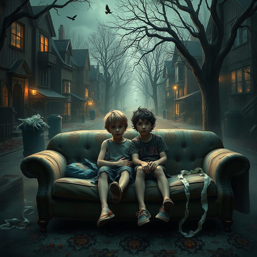 Mischievous Kids in a Dark Fantasy Setting
