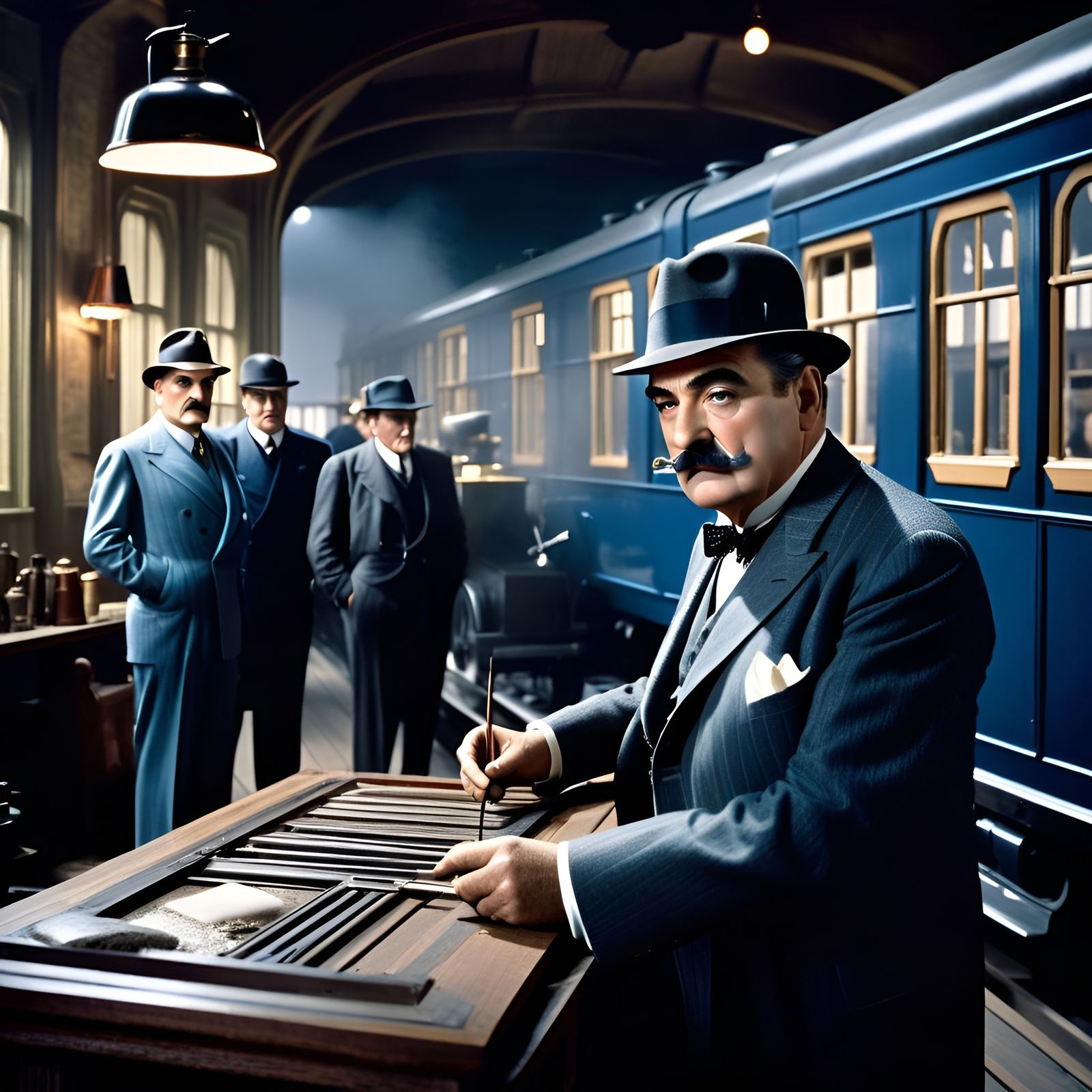 Hercule Poirot and the Blue Train: Film Noir