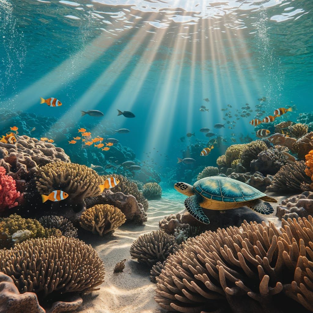 Great Barrier Reef: A Photorealistic Underwater Scene