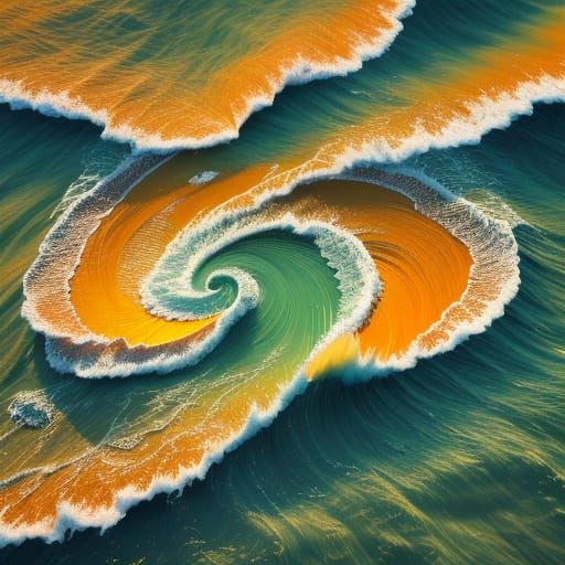 Money Beach & Ocean Fantasy Art