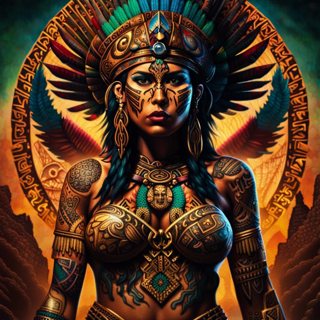 Aztec punk female god