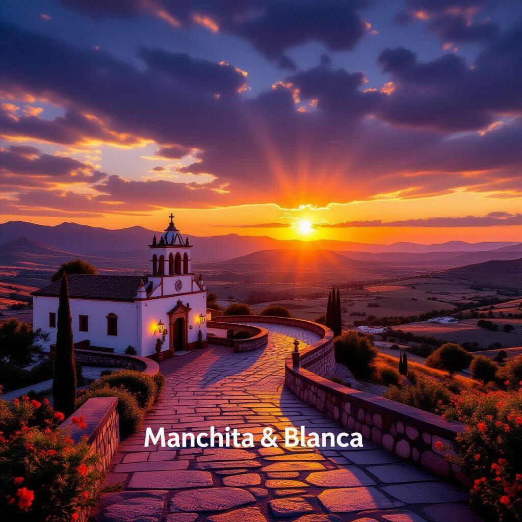 Zapotlán Landmark at Sunset: Cinematic Photorealism