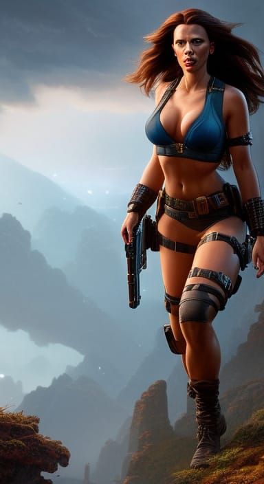 Secret Agent Scarlett Johansson, by Lord Elboron