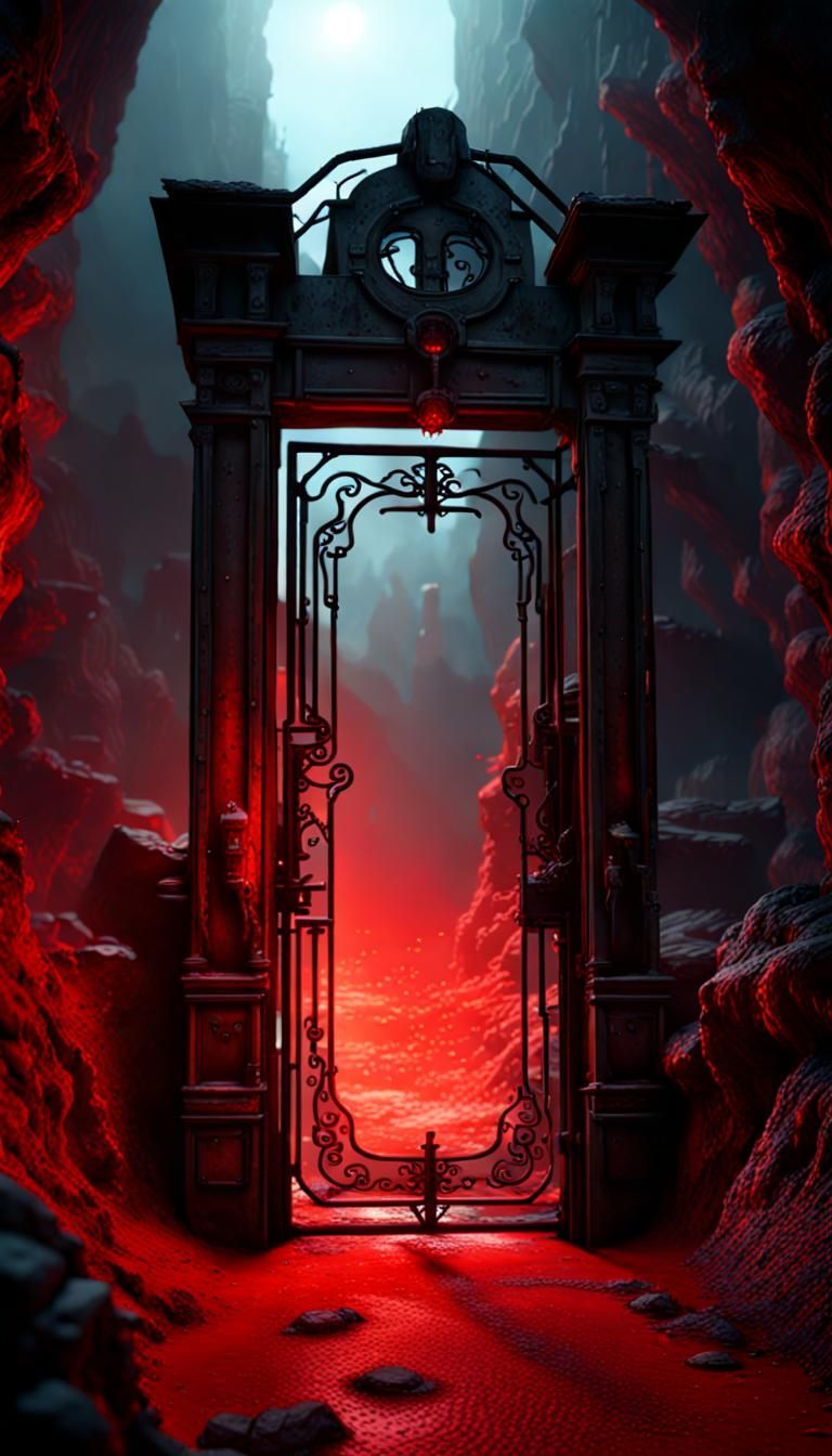 Infernal Gate to Bioluminescent Abyss