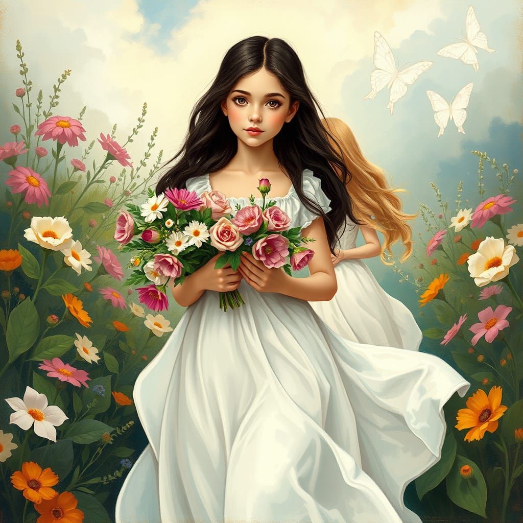 Maids in a Heavenly Garden: Art Nouveau Style