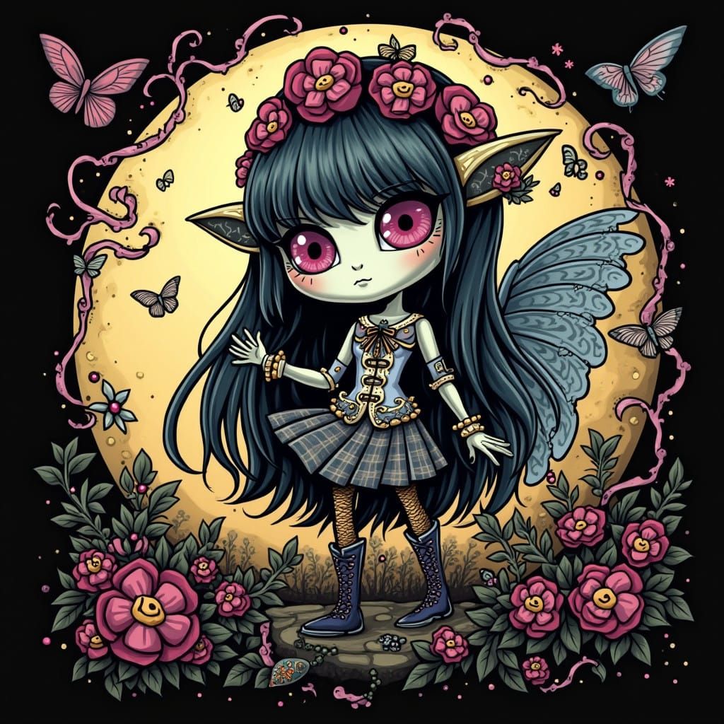 Fantasy Landscape in Dark, Moody Style