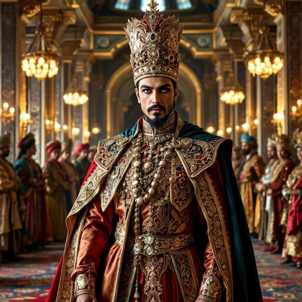 Shah Abbas as Dazzling Drag Queen Monarch