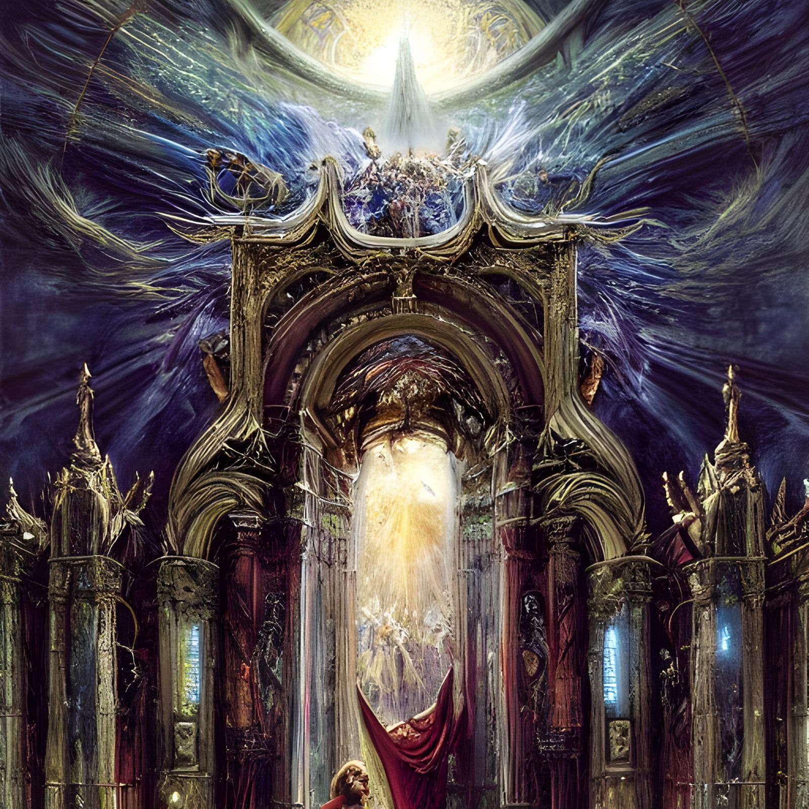 Colossal Gate to Heaven in Fantasy Art