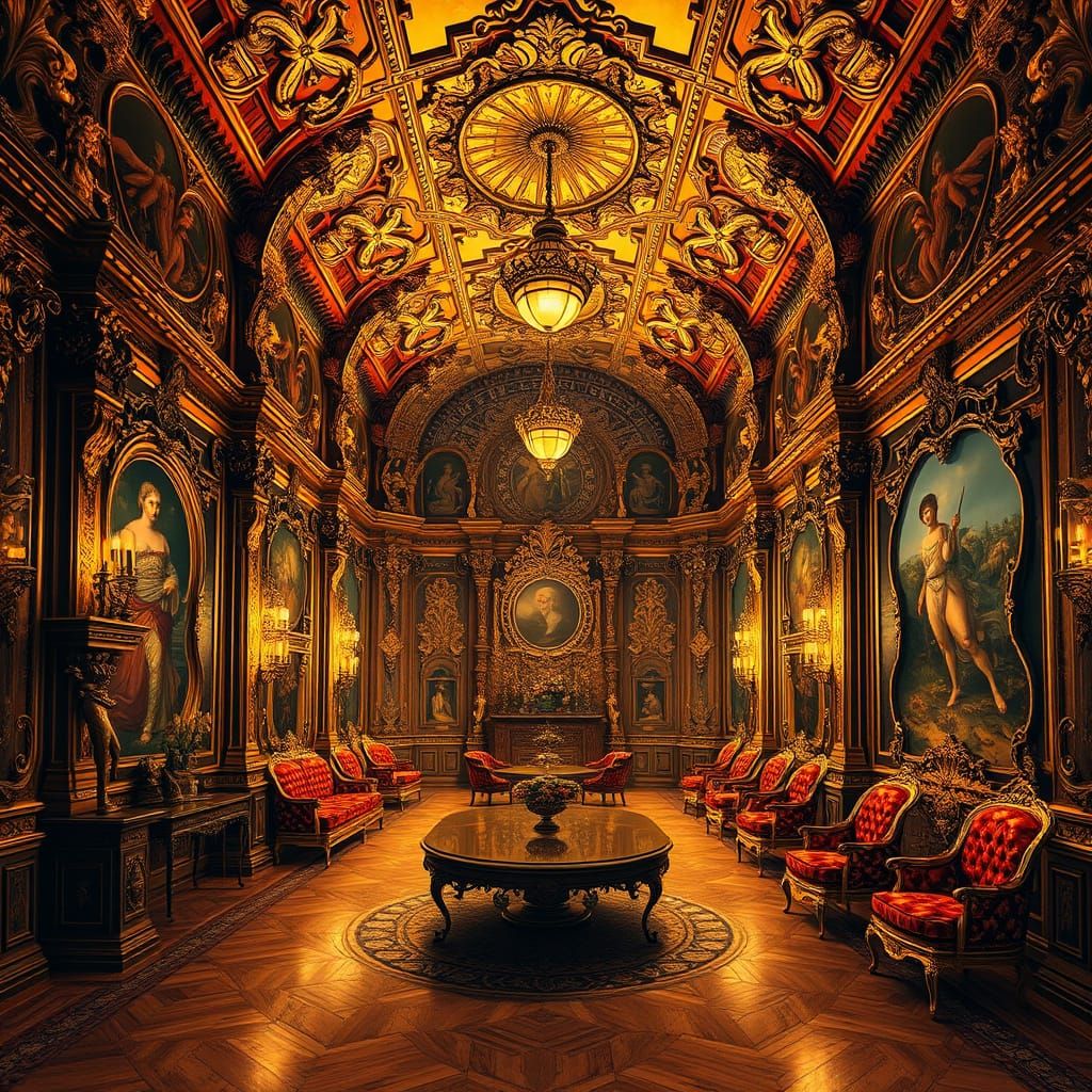 Golden Baroque Opulence Unveiled