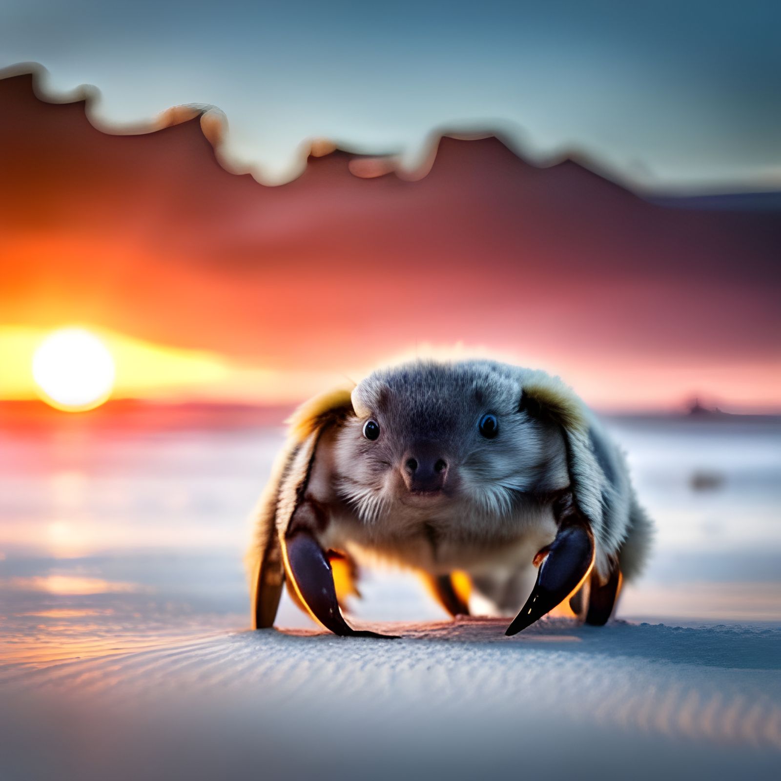 Cute Wombat-Crab: An AI-Generated Hybrid