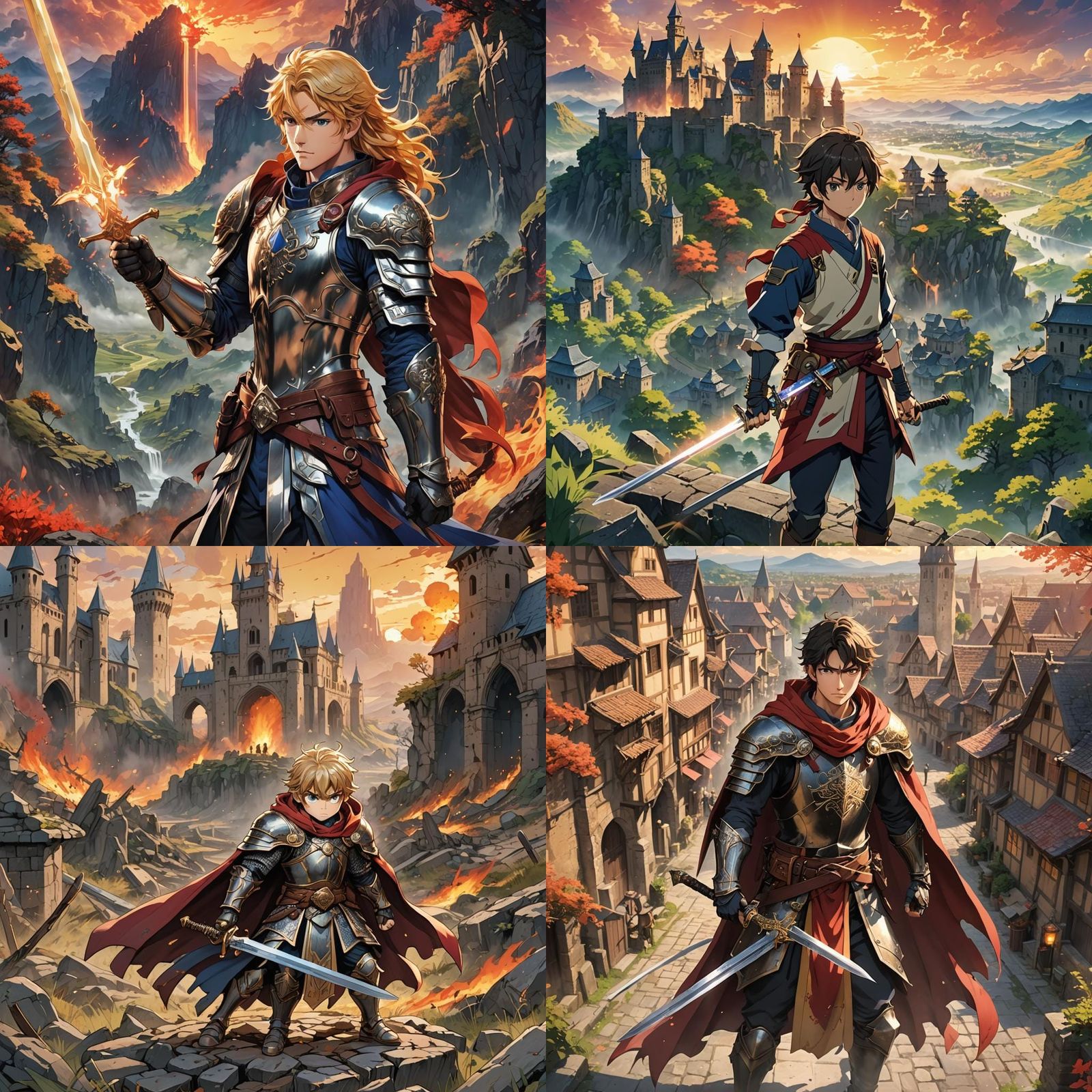 Anime Style Fire Emblem Game Art