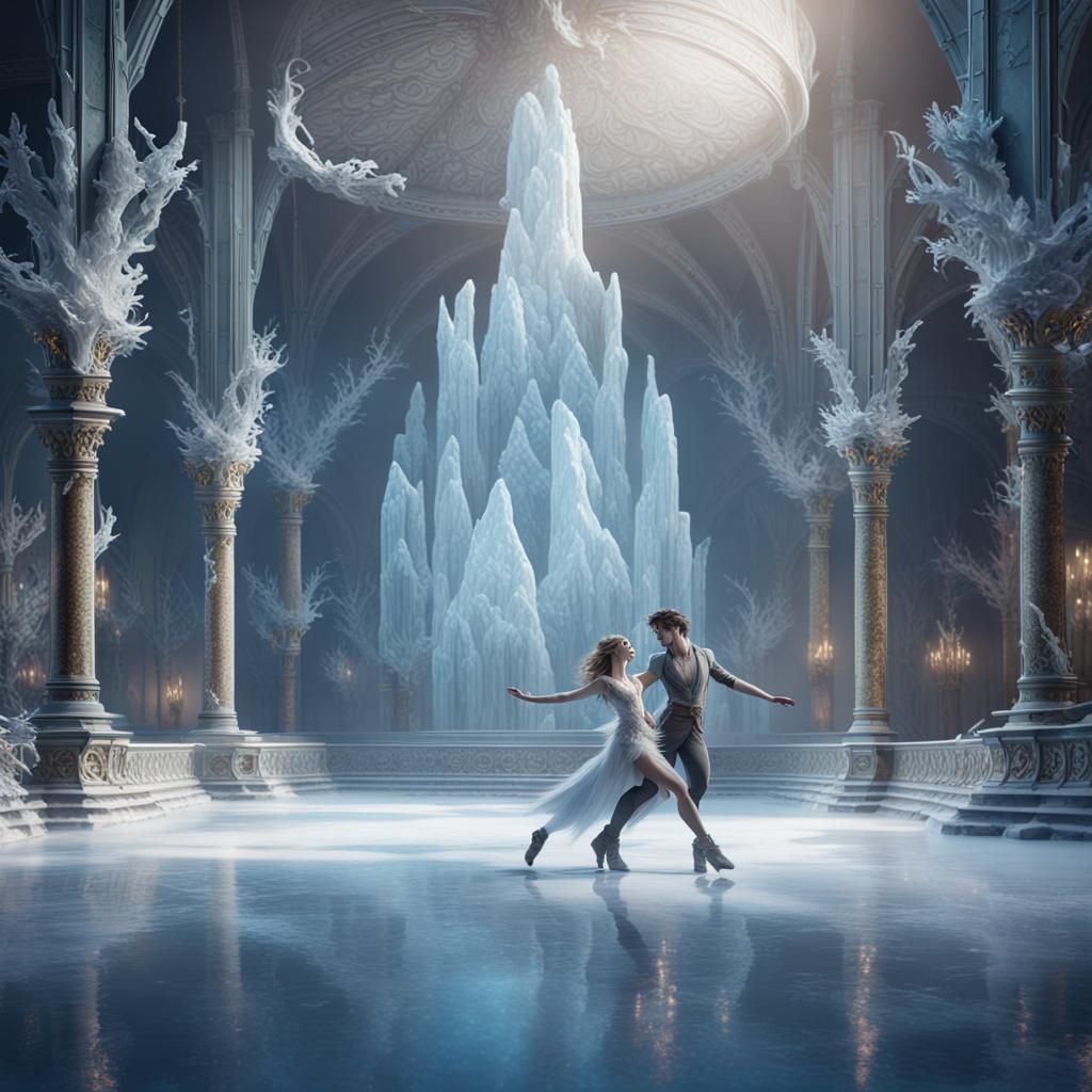 Fantastical Ice Dance in Deep Color
