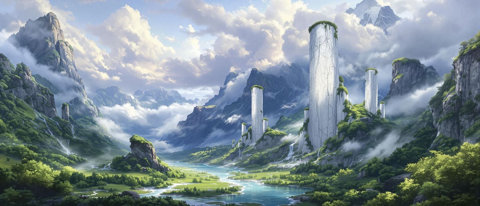 Majestic Dreamscapes of Lush Black Mountains