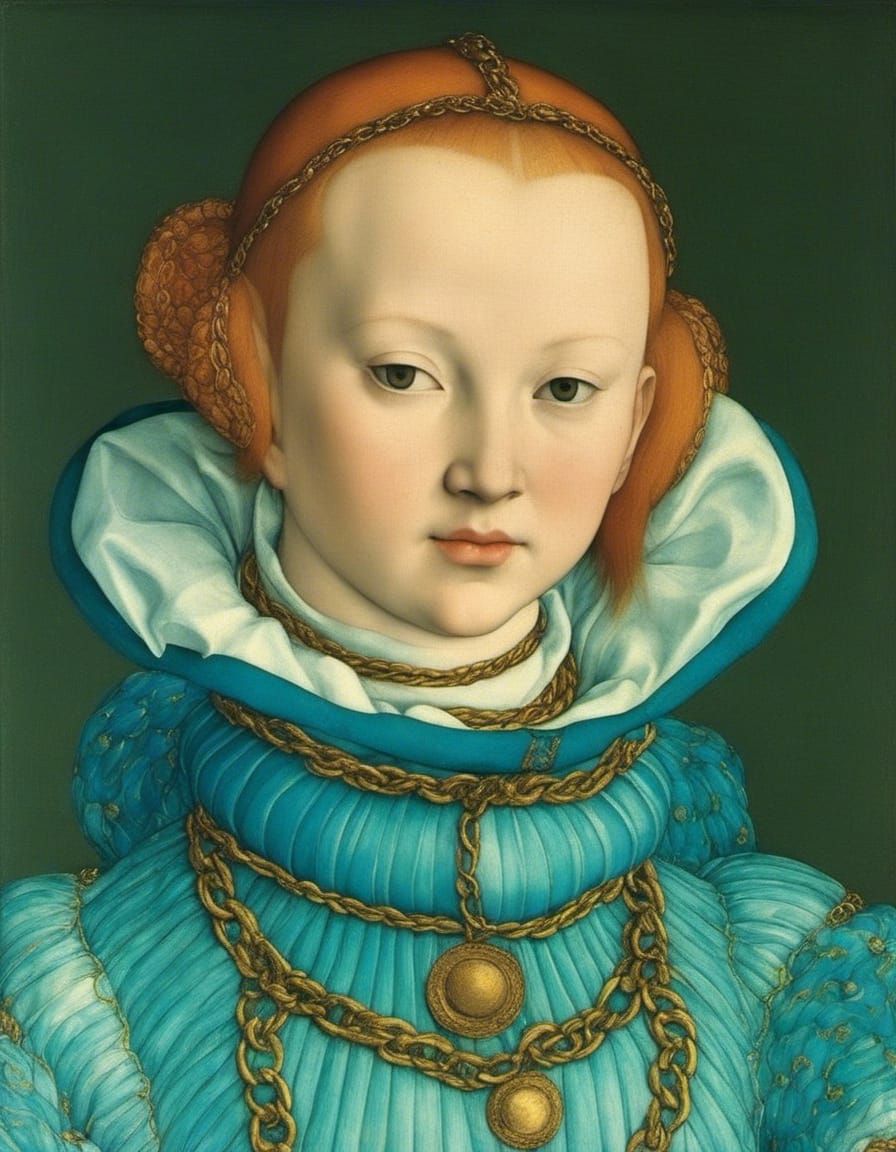 Cryo-Beauty-Sleep Portrait in Sci-Fi Style