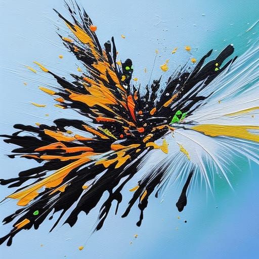 Colorful Graffiti Style Christmas Tree Art