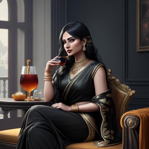 Indian Women in Sarees: Ultra-Realistic Digital Art