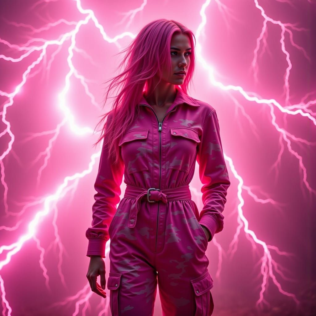 Ethereal Pink Camouflage Storm Goddess