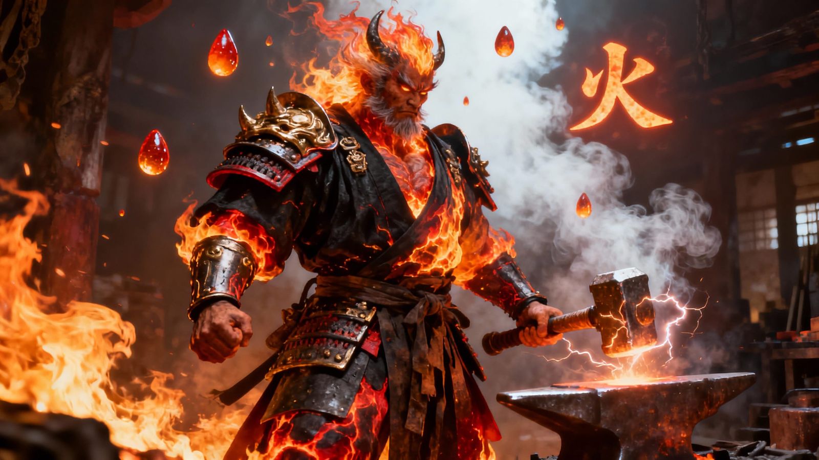 Kagu-tsuchi: Japanese Fire God of Blacksmiths