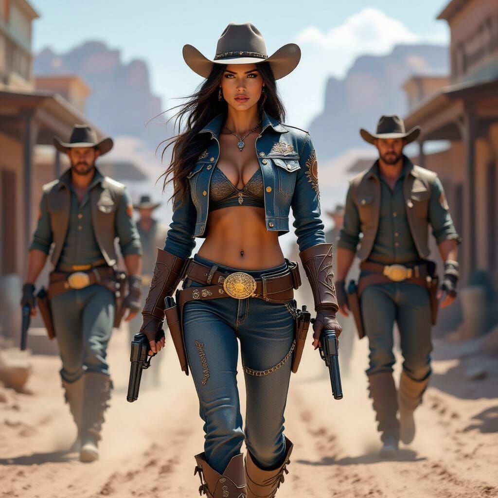 Futuristic Cowboys in a Post-Apocalyptic Desert Town