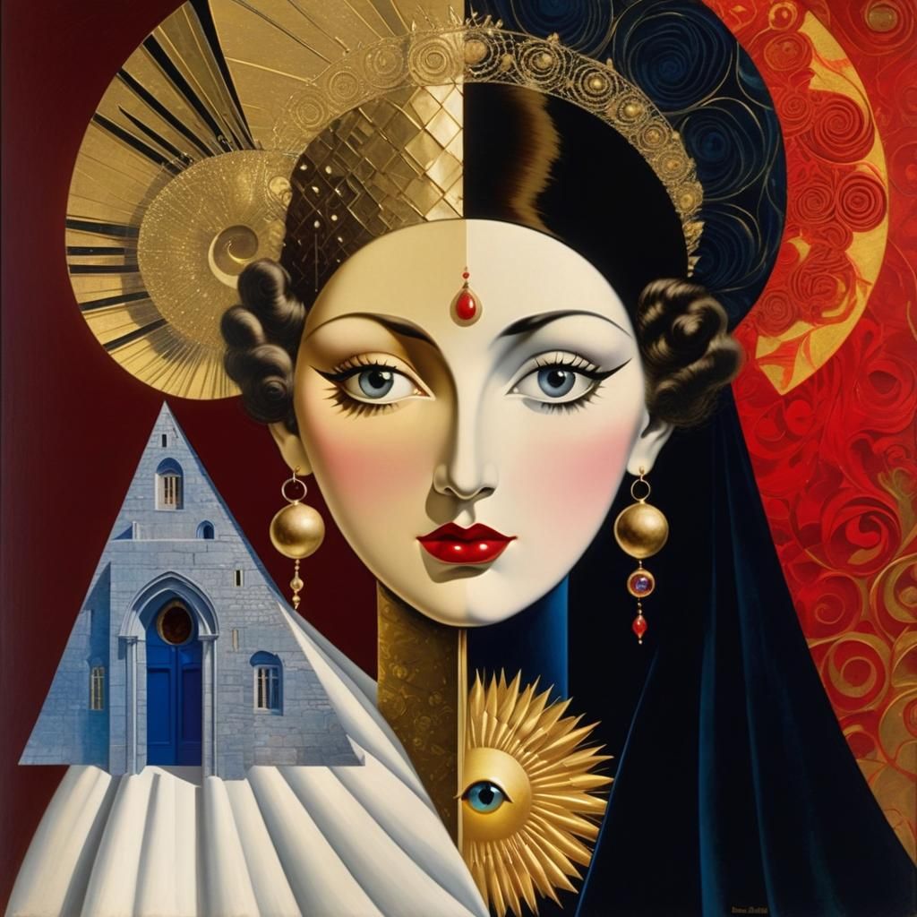 Good and Evil Duality in Surreal Digital Art