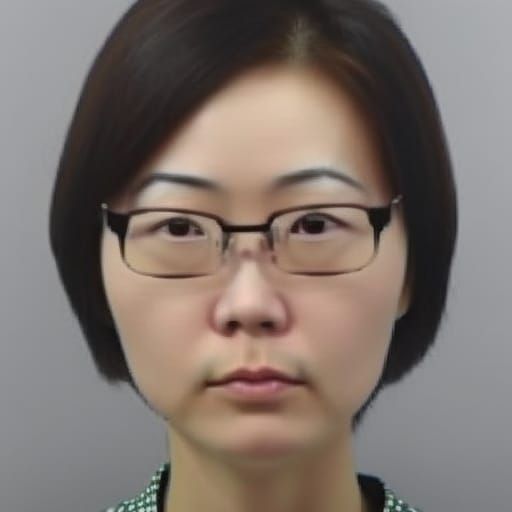 Mugshot of a Woman With Glasses