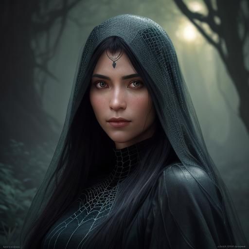 Dark Spire Wrapped in Earth-Encompassing Web